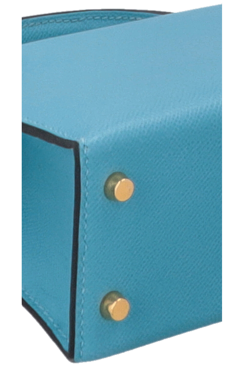 HERMÈS Mini Kelly II Veau Madame Bleu Du Nord