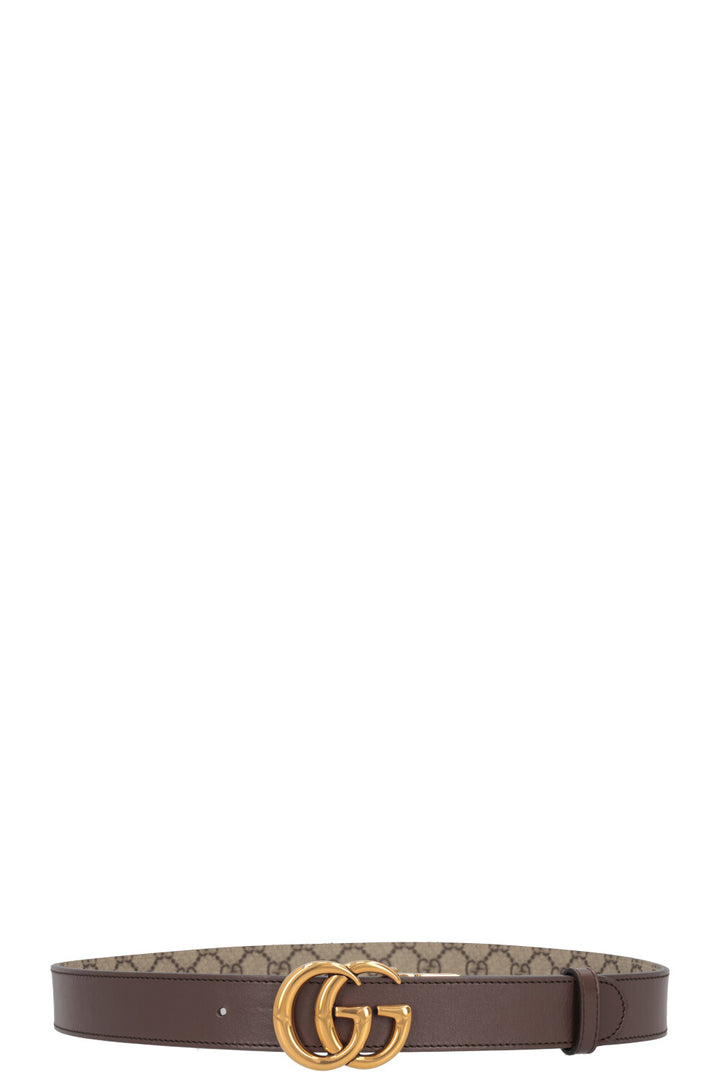 GUCCI Reversible Belt Supreme Brown