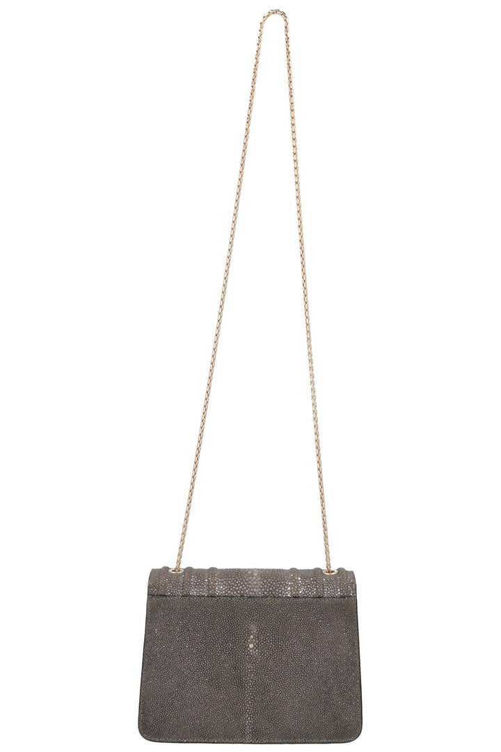 BVLGARI Serpenti Forever Crossbody Bag Silver Karung