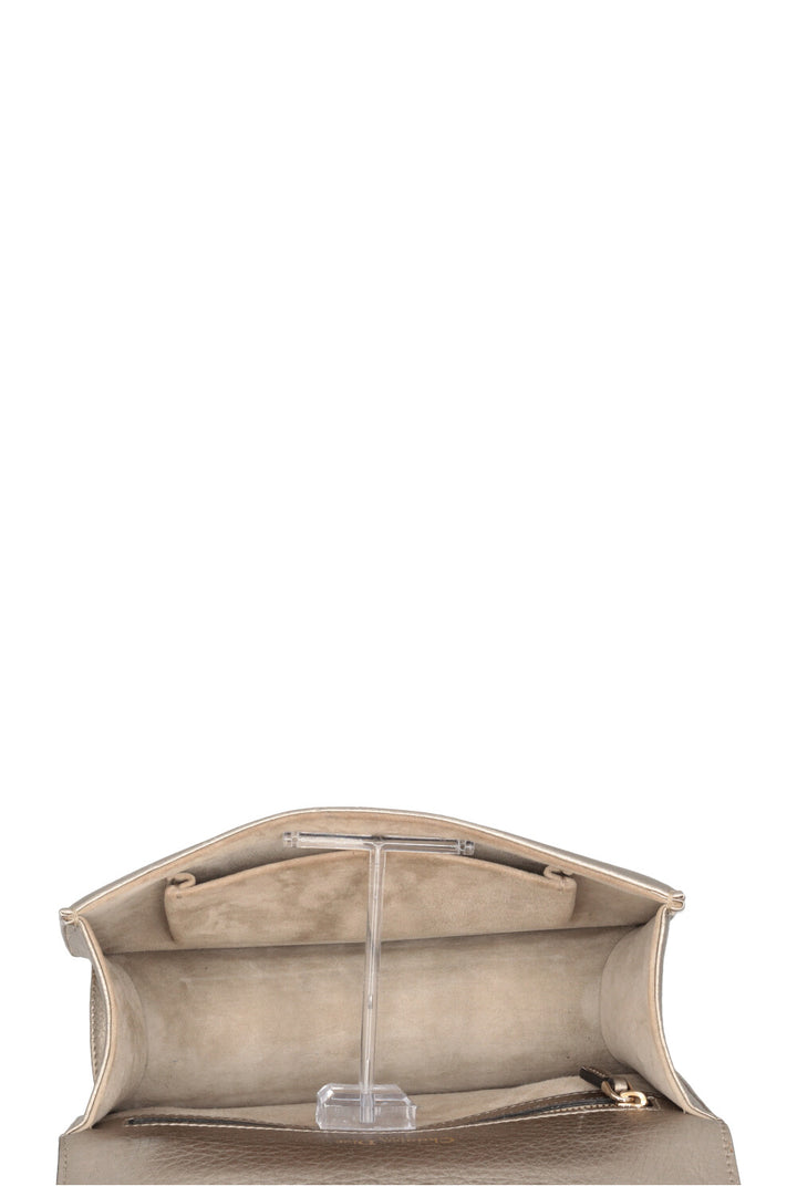 CHRISTIAN DIOR Small Diorama Crossbody Bag Gold