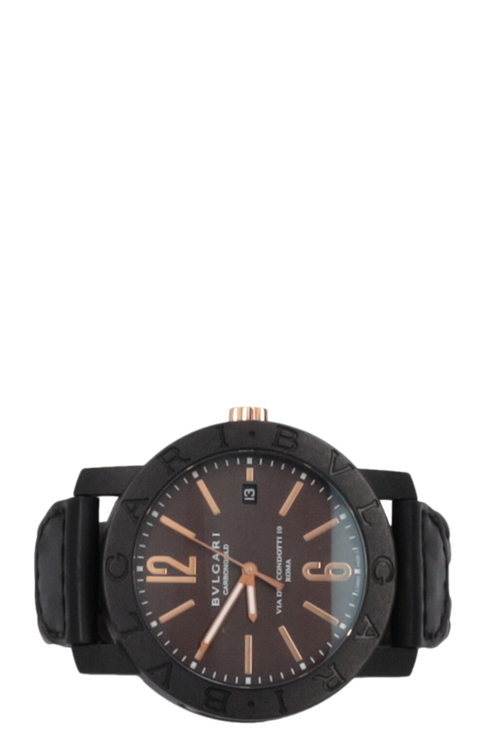 BVLGARI Carbongold BB40 Watch Brown