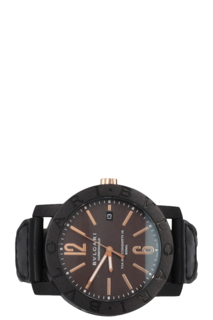 BVLGARI Carbongold BB40 Watch Brown