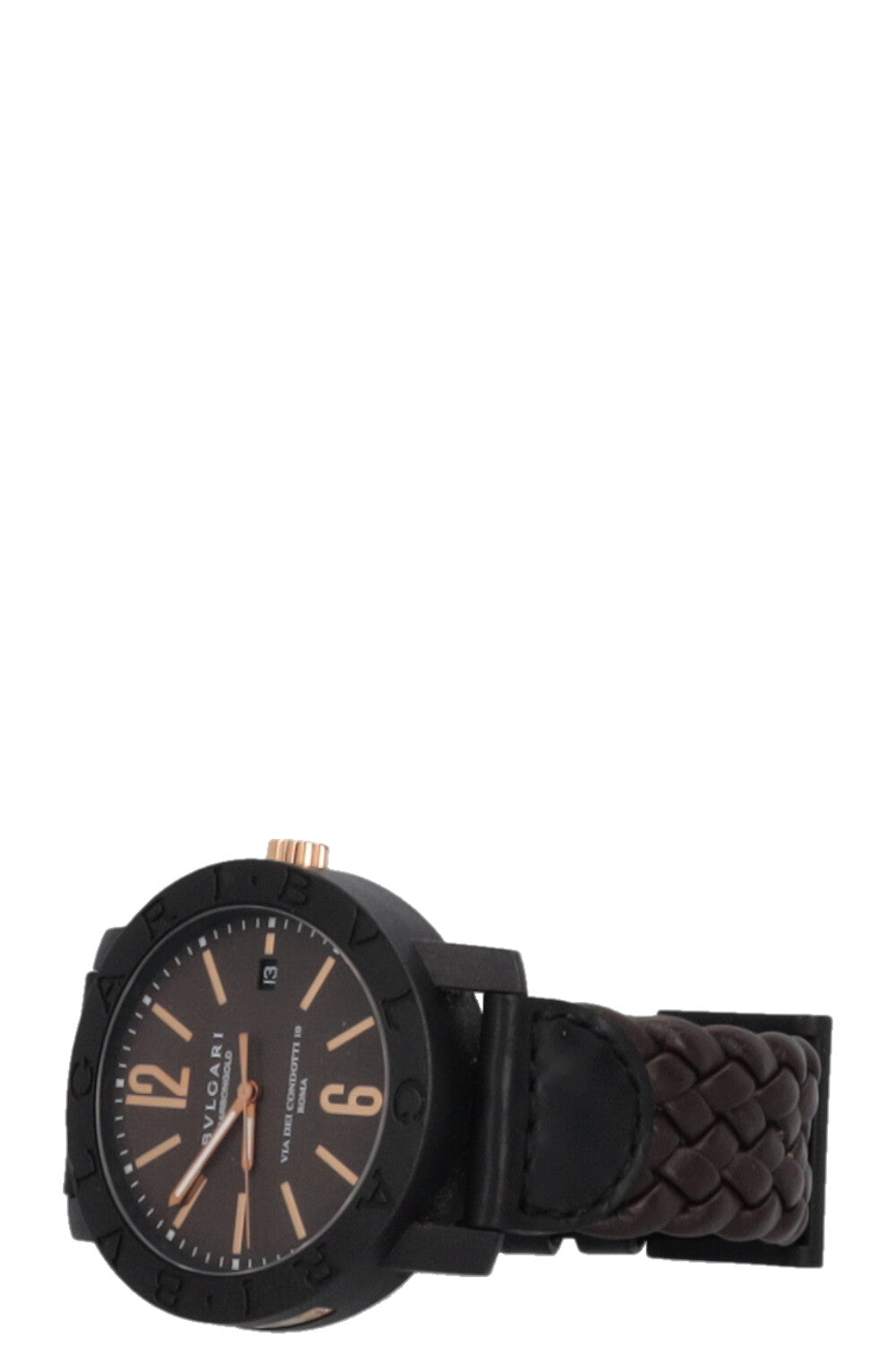 BVLGARI Carbongold BB40 Watch Brown
