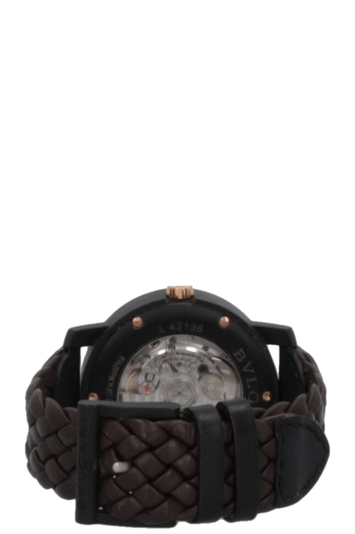 BVLGARI Carbongold BB40 Watch Brown