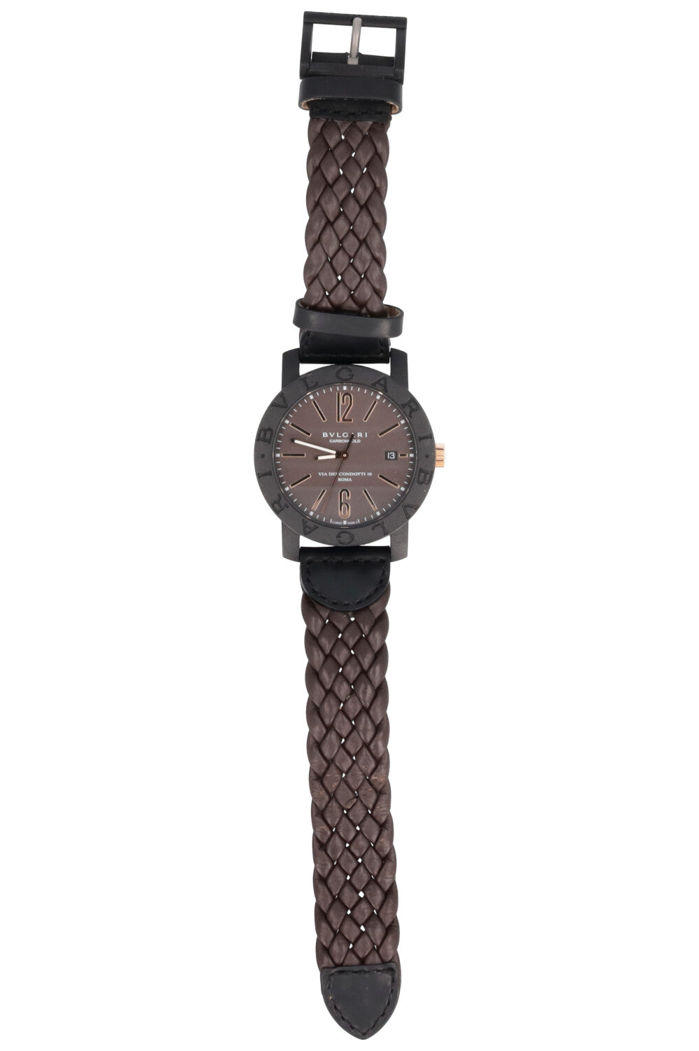 BVLGARI Carbongold BB40 Watch Brown