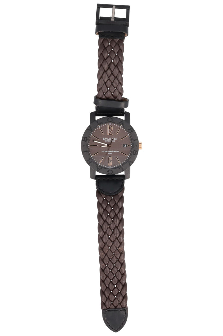 BVLGARI Carbongold BB40 Watch Brown