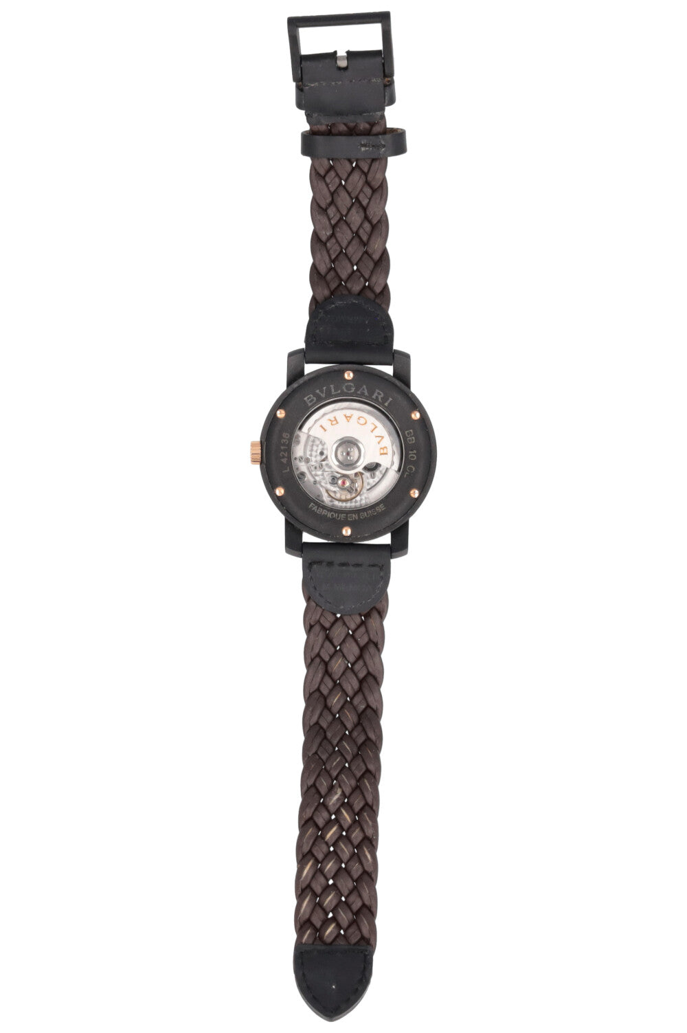 BVLGARI Carbongold BB40 Watch Brown