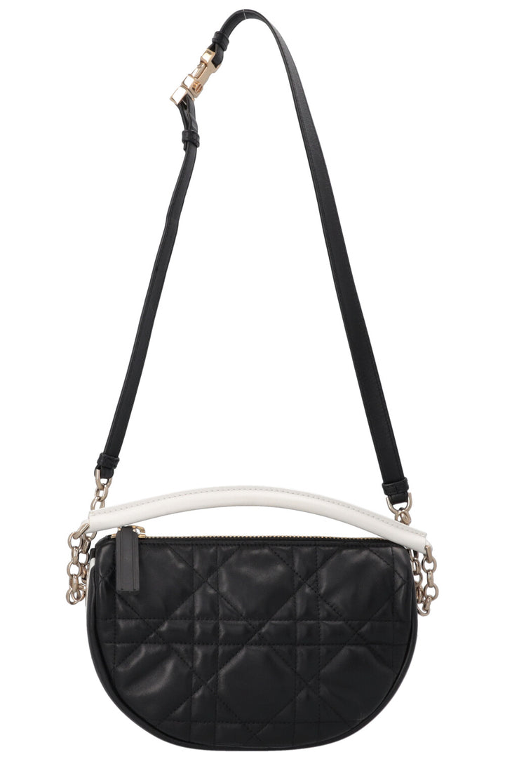 CHRISTIAN DIOR Small Vibe Hobo Bag Black White