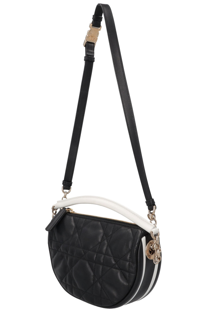 CHRISTIAN DIOR Small Vibe Hobo Bag Black White
