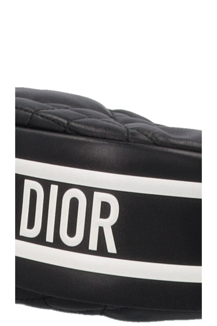 CHRISTIAN DIOR Small Vibe Hobo Bag Black White