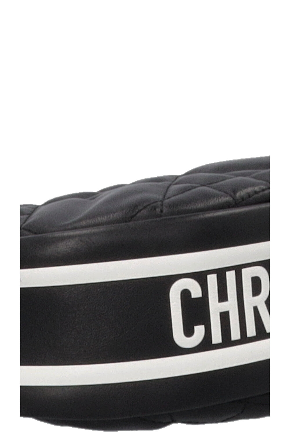 CHRISTIAN DIOR Small Vibe Hobo Bag Black White