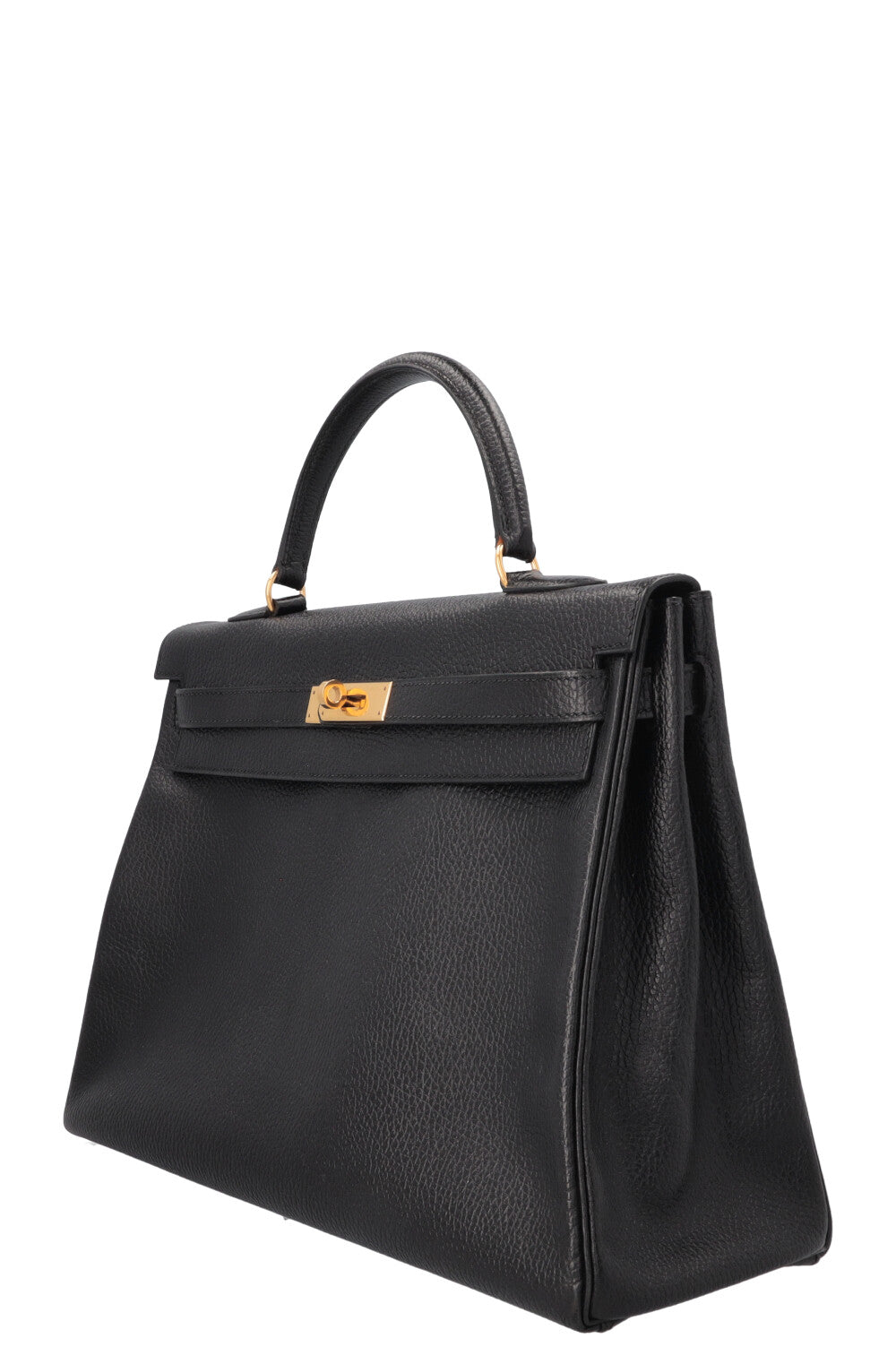 HERMÈS Kelly 35 Fjord Black Gold