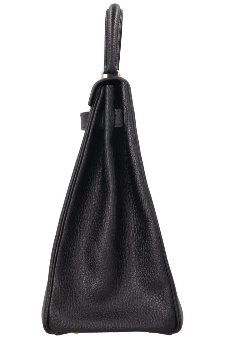 HERMÈS Kelly 35 Fjord Black Gold