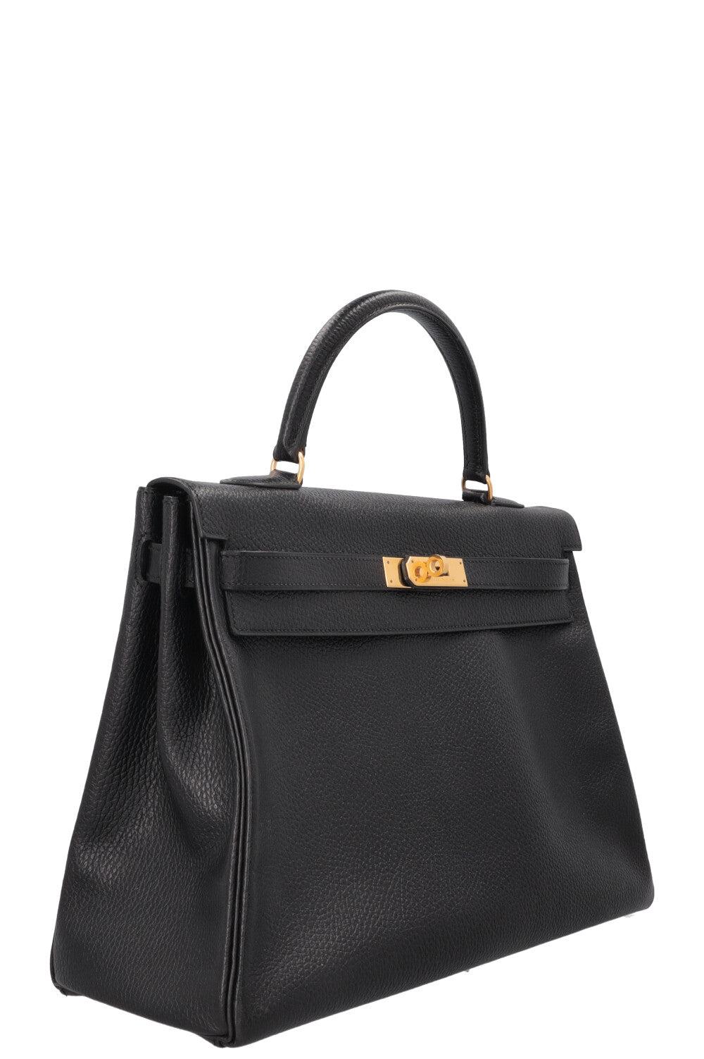 HERMÈS Kelly 35 Fjord Black Gold