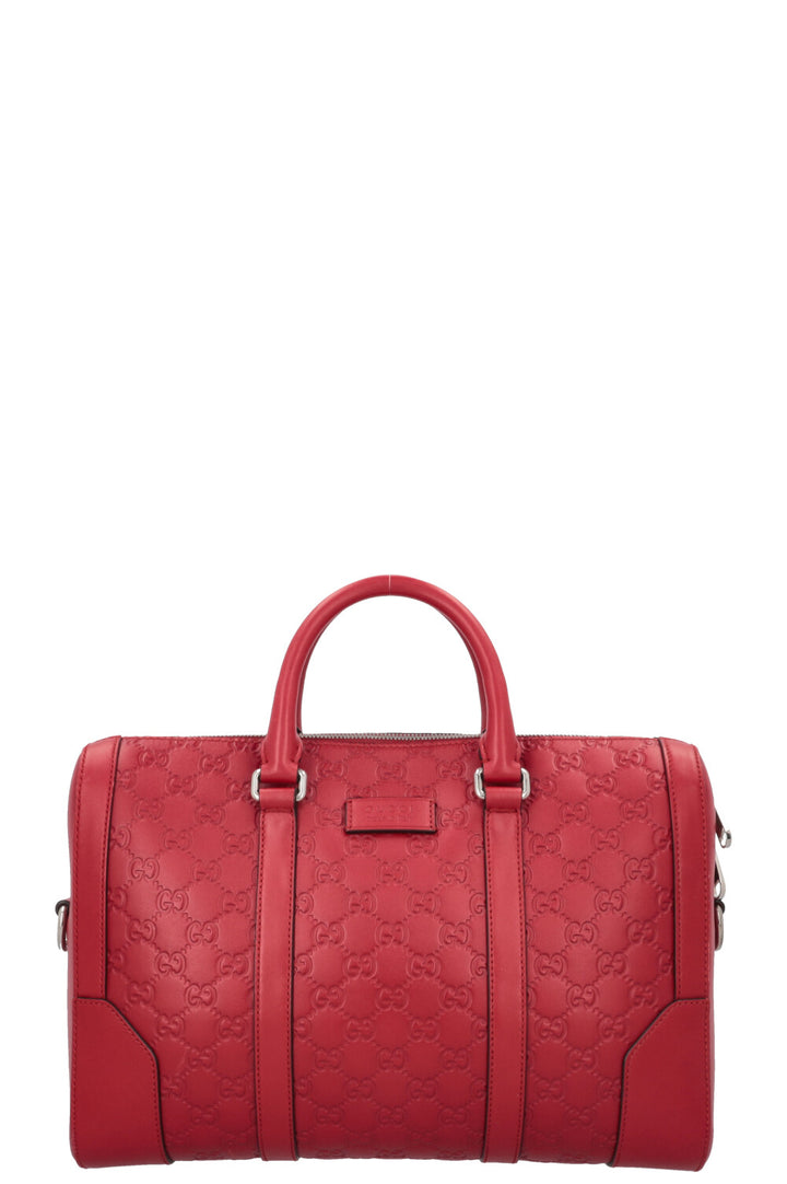 GUCCI Briefcase Guccissima Red