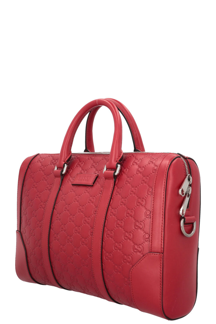 GUCCI Briefcase Guccissima Red