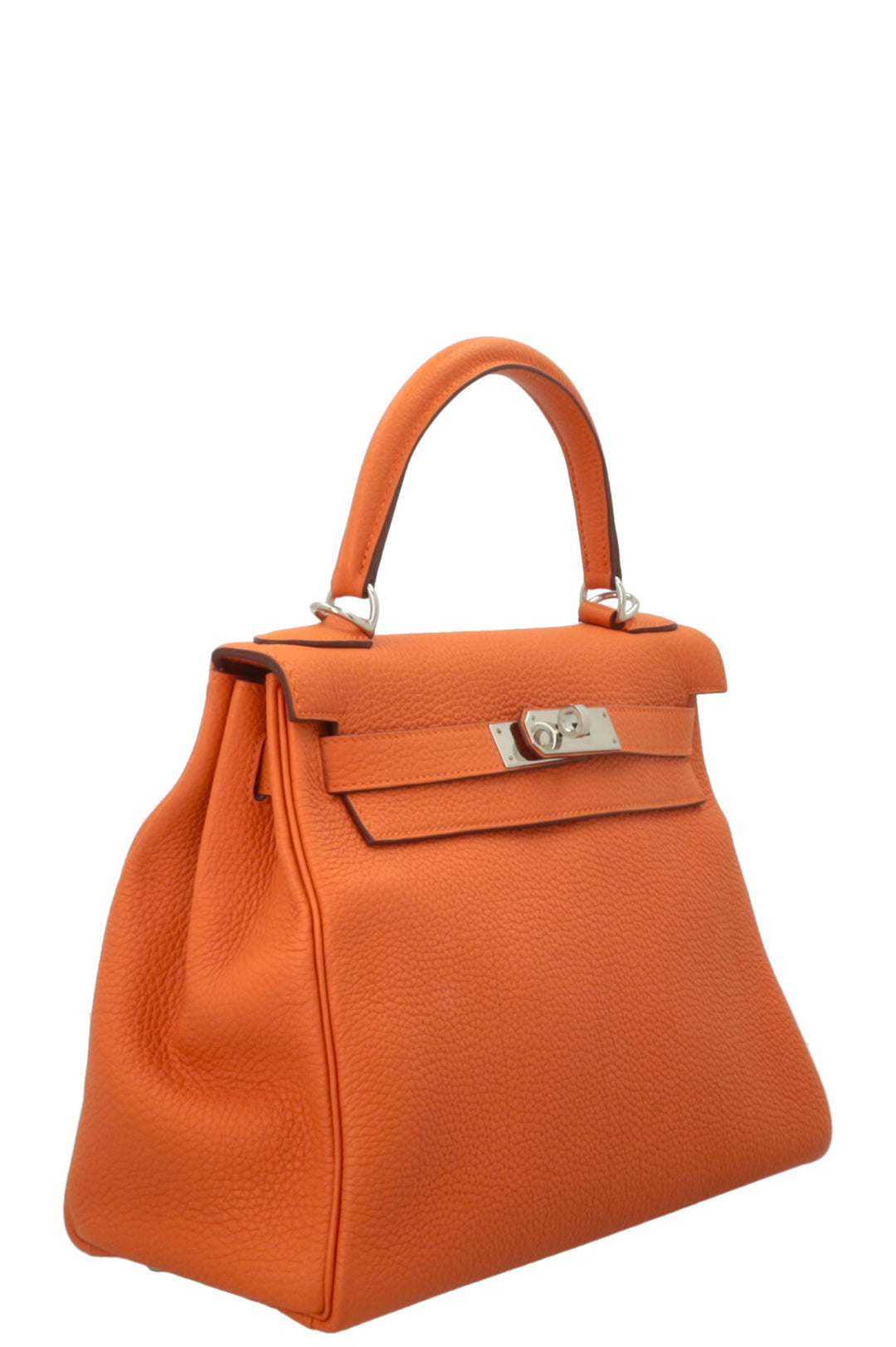 HERMÈS Kelly 28 Retourne Clemence Orange