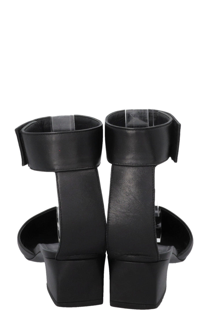 CHANEL 2020 D'Orsay Logo Heels Black