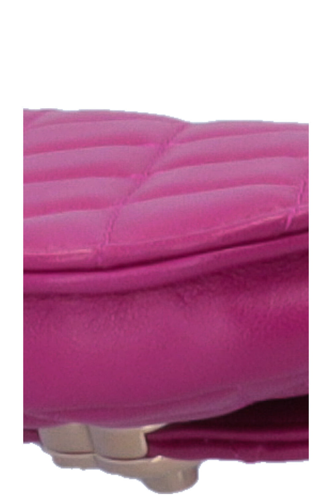 CHANEL Double Waist Bags Belt Tweed Leather Pink