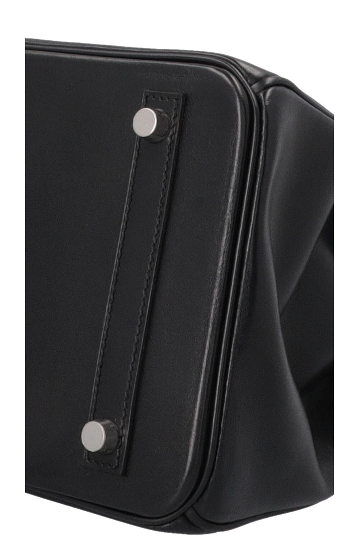 HERMÈS Birkin 30 Retourne Veau Tadelakt Noir Palladium