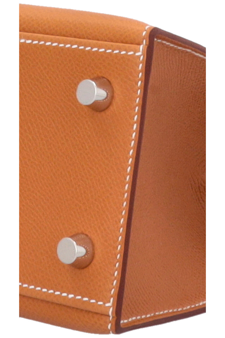 HERMÈS Kelly 25 Sellier Epsom Gold Palladium
