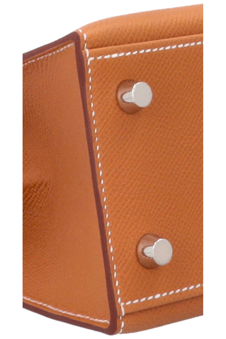 HERMÈS Kelly 25 Sellier Epsom Gold Palladium