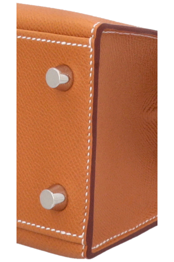 HERMÈS Kelly 25 Sellier Epsom Gold Palladium