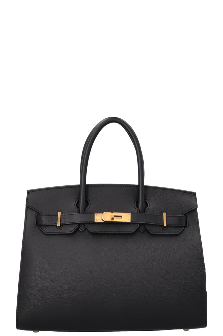 HERMÈS Birkin 30 Sellier Veau Madame Noir