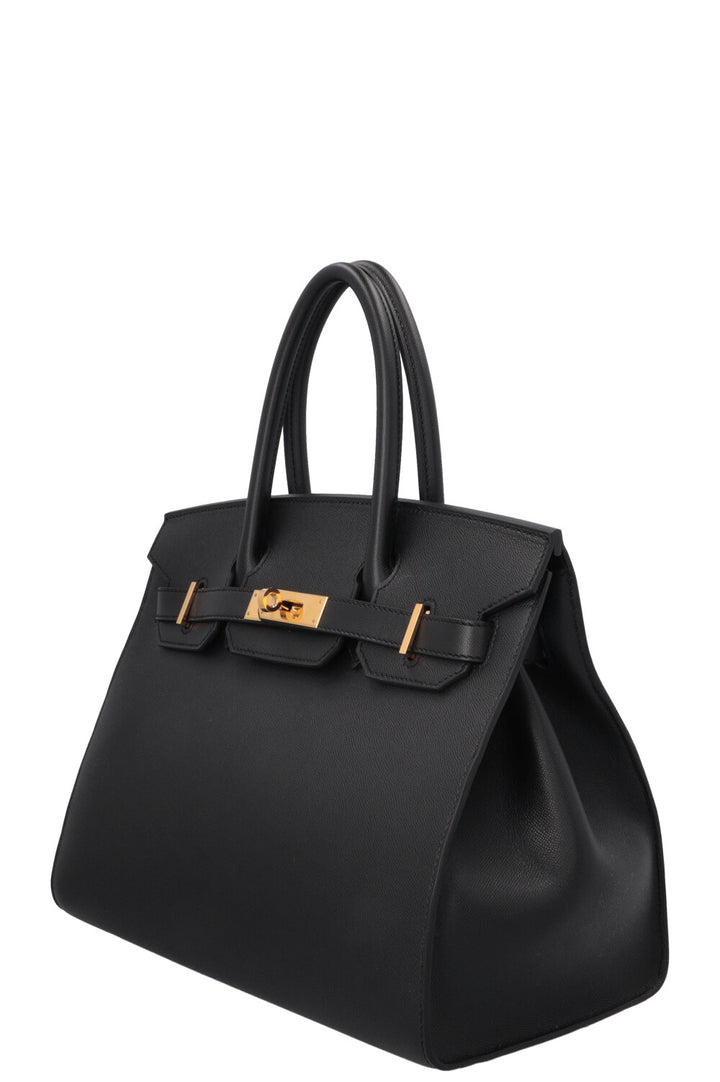HERMÈS Birkin 30 Sellier Veau Madame Noir