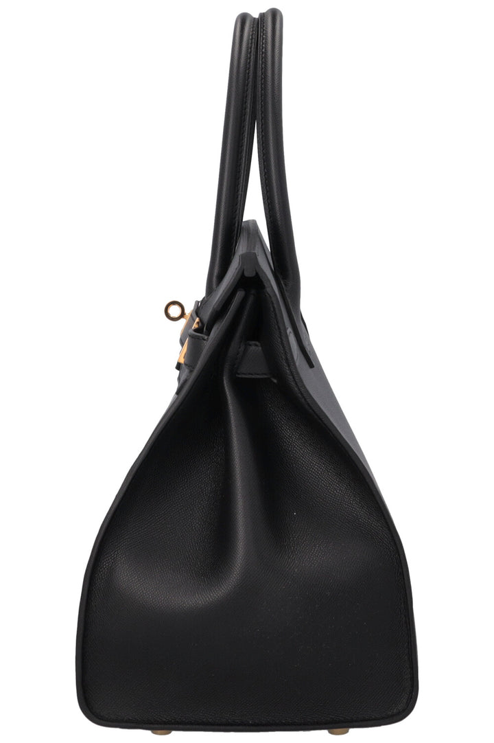HERMÈS Birkin 30 Sellier Veau Madame Noir
