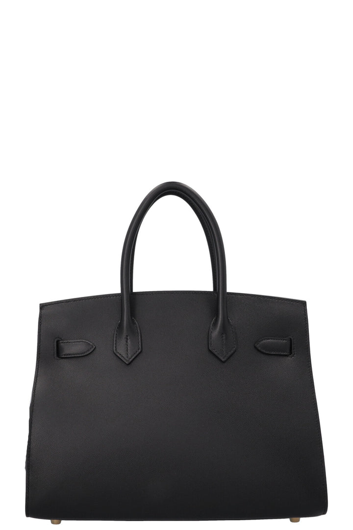 HERMÈS Birkin 30 Sellier Veau Madame Noir