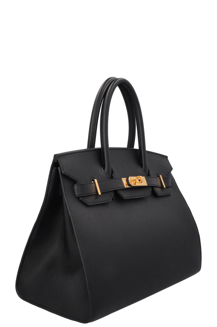 HERMÈS Birkin 30 Sellier Veau Madame Noir