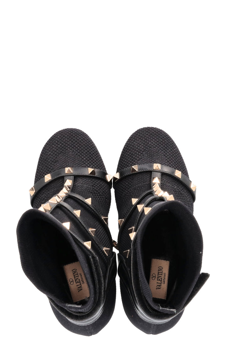 VALENTINO Rockstud Ankle Boots Black