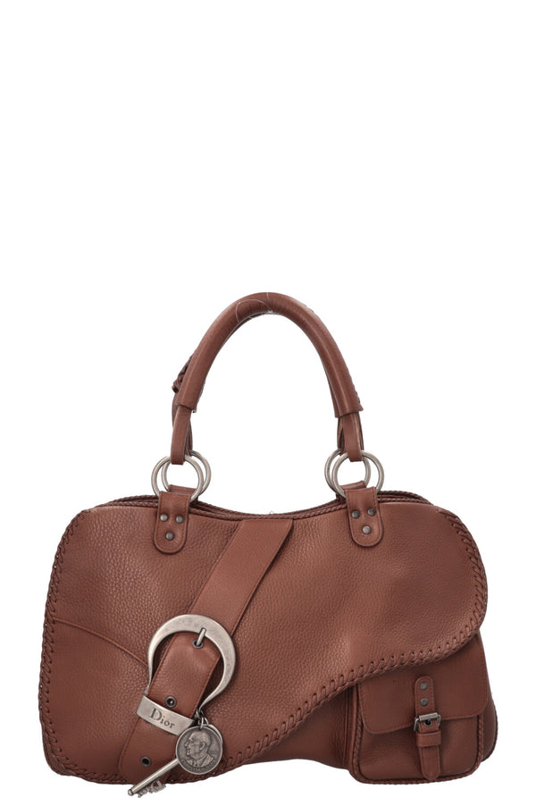 CHRISTIAN DIOR Gaucho Saddle Bag Brown