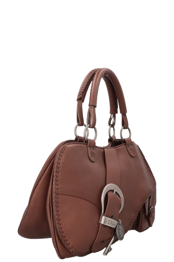 CHRISTIAN DIOR Gaucho Saddle Bag Brown