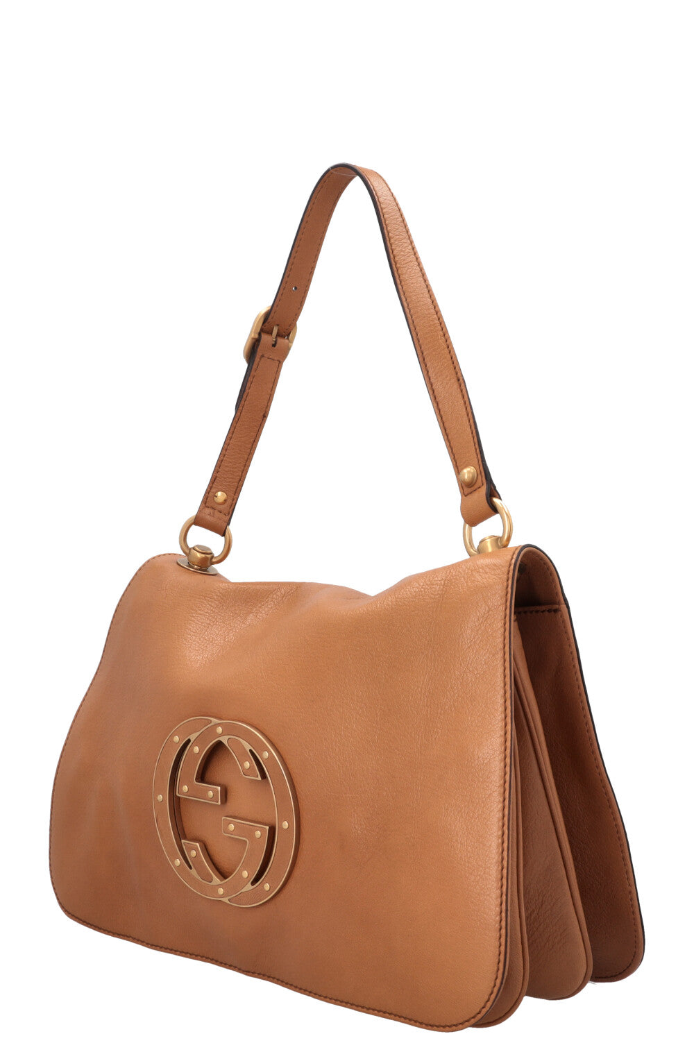 GUCCI Blondie GG Shoulder Bag Brown