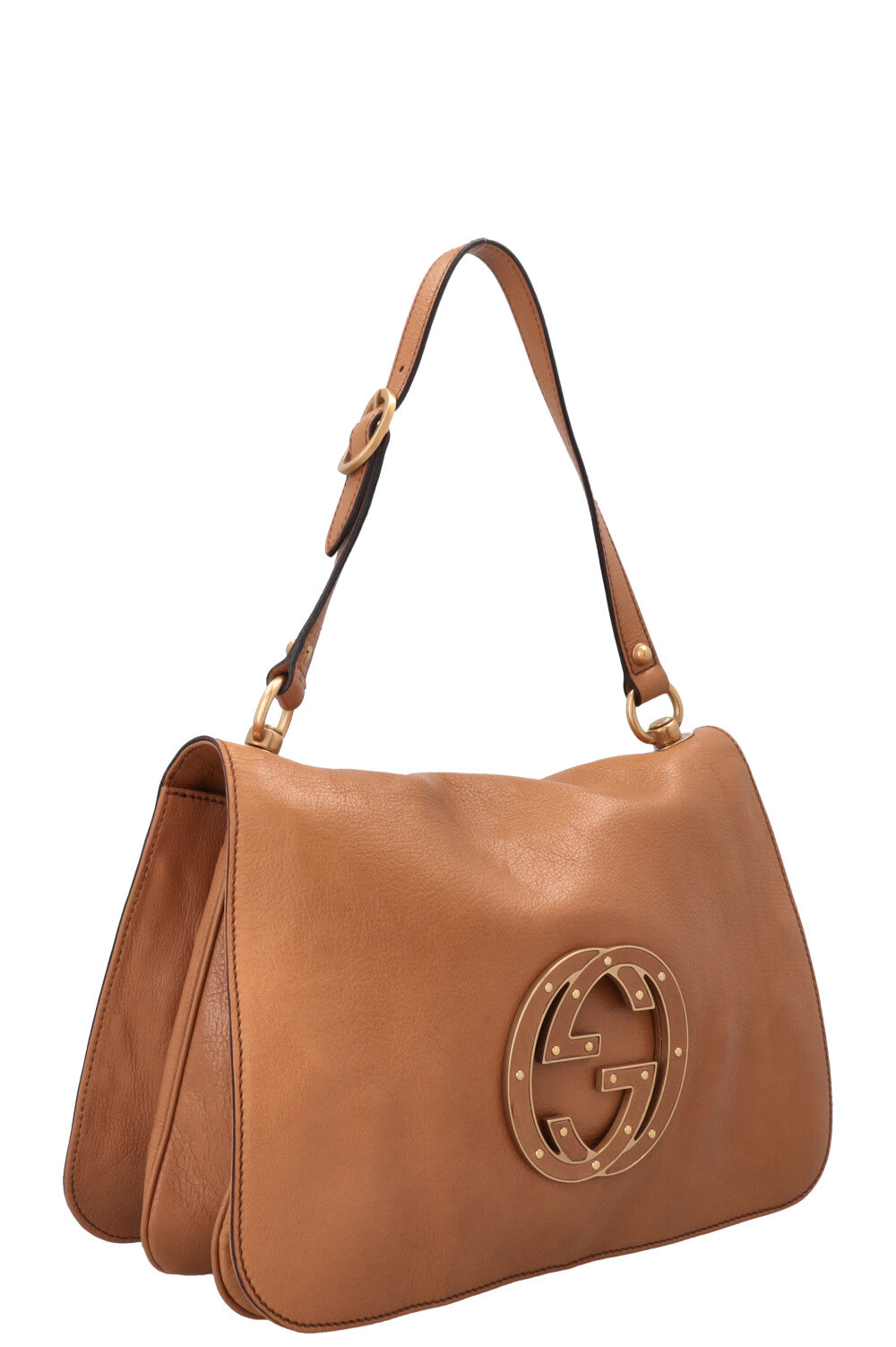 GUCCI Blondie GG Shoulder Bag Brown