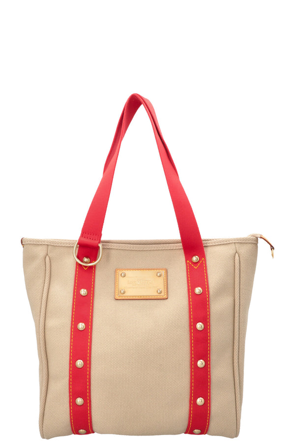 LOUIS VUITTON Antigua Cabas MM Cabas Toile