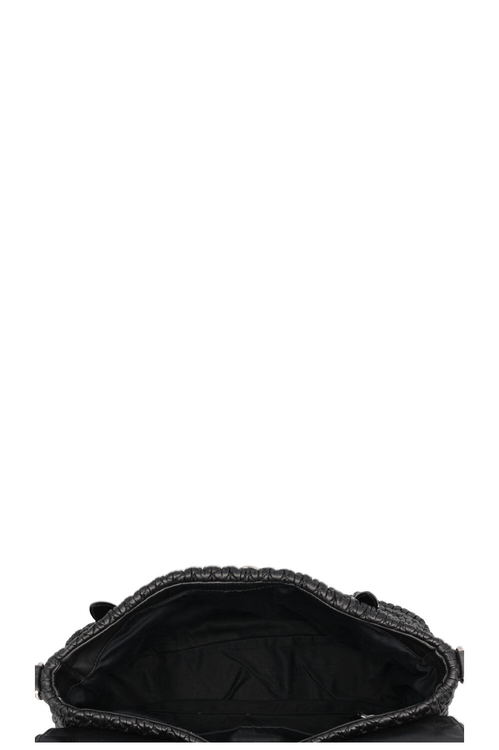 MIU MIU Turnlock Flap Top Handle Sac Matelasse Noir