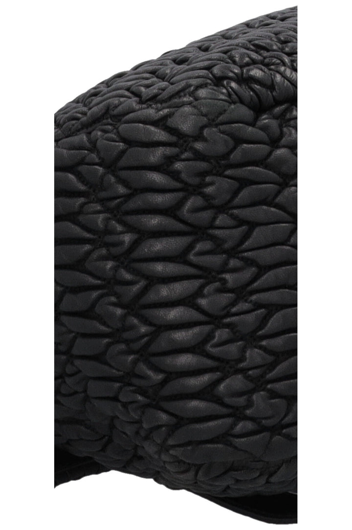 MIU MIU Turnlock Flap Top Handle Sac Matelasse Noir