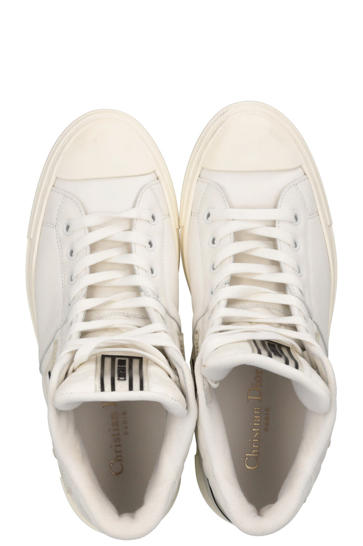 CHRISTIAN DIOR Walk'N'Dior High Top Sneaker White