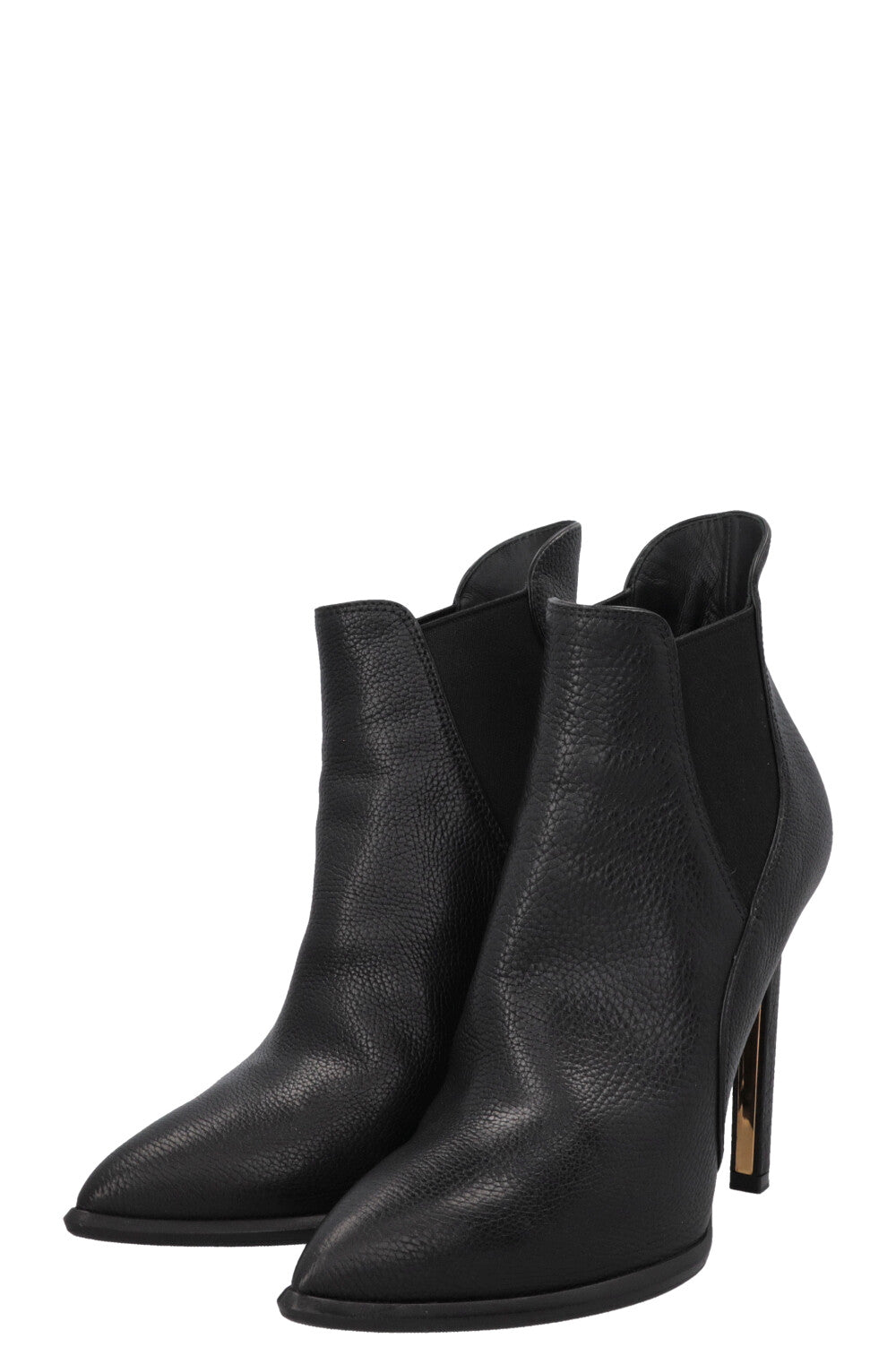 LOUIS VUITTON Ankle Boots Leather Black