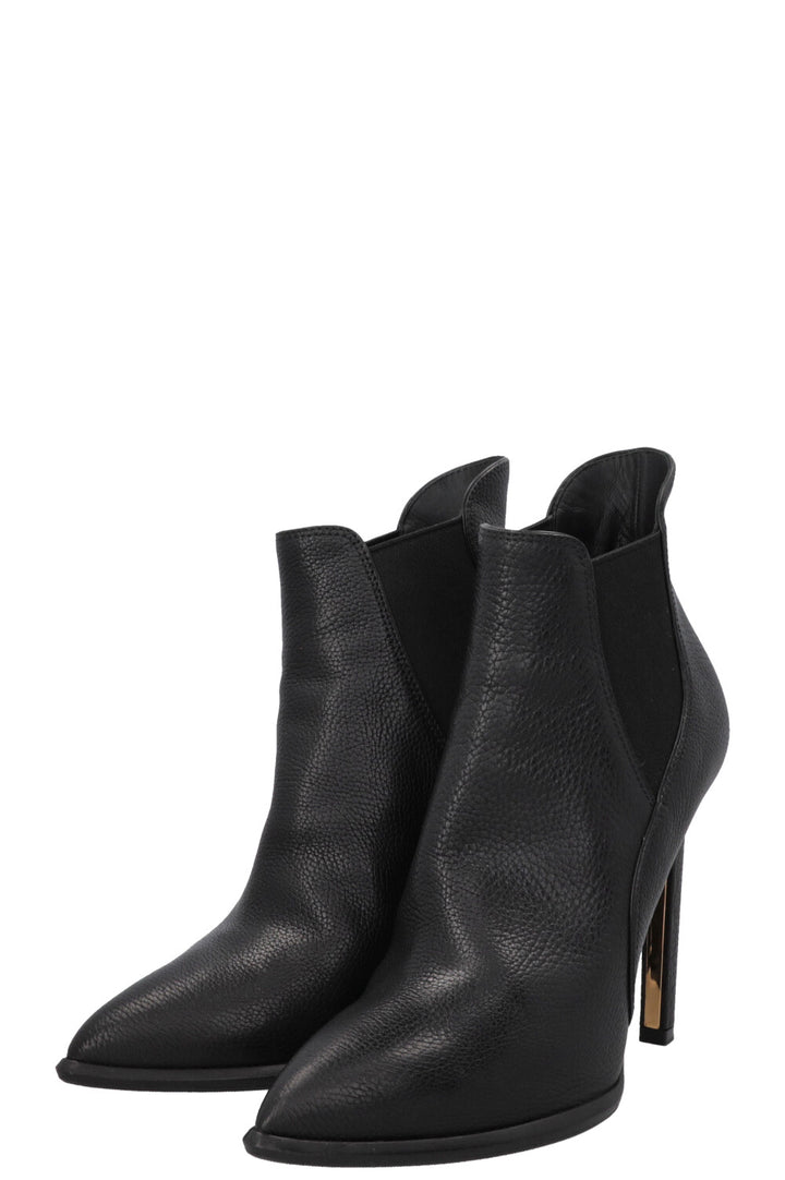 LOUIS VUITTON Ankle Boots Leather Black