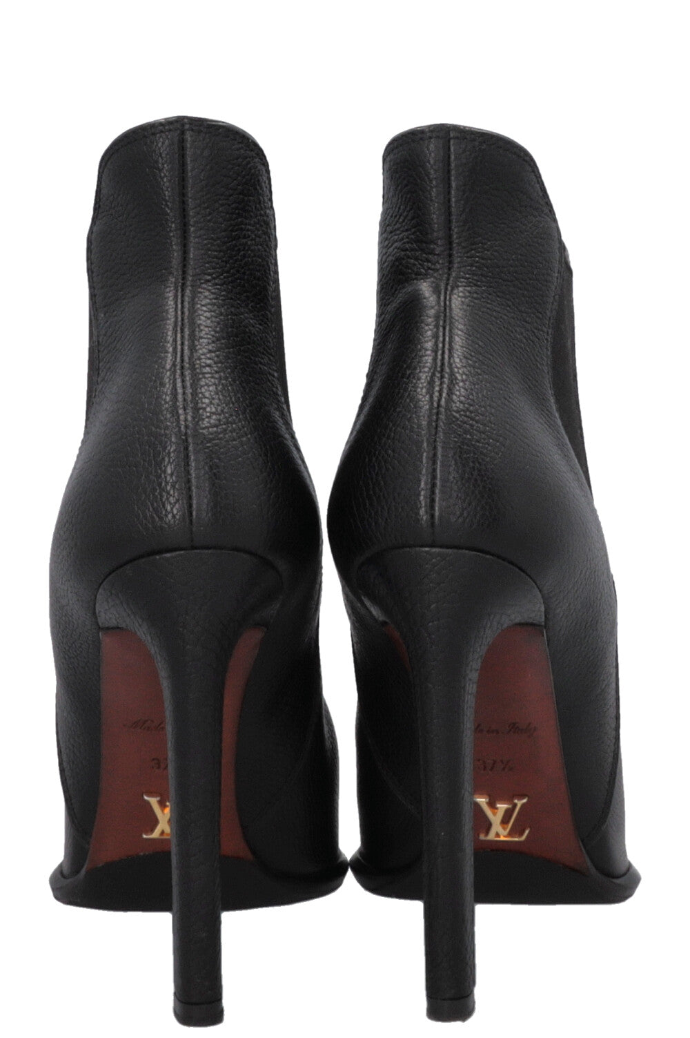 LOUIS VUITTON Ankle Boots Leather Black