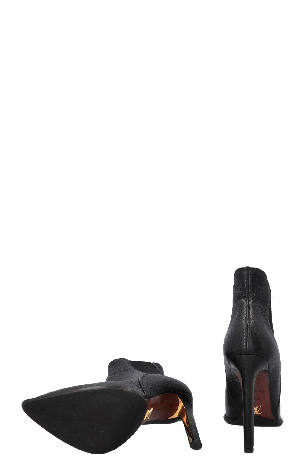 LOUIS VUITTON Ankle Boots Leather Black