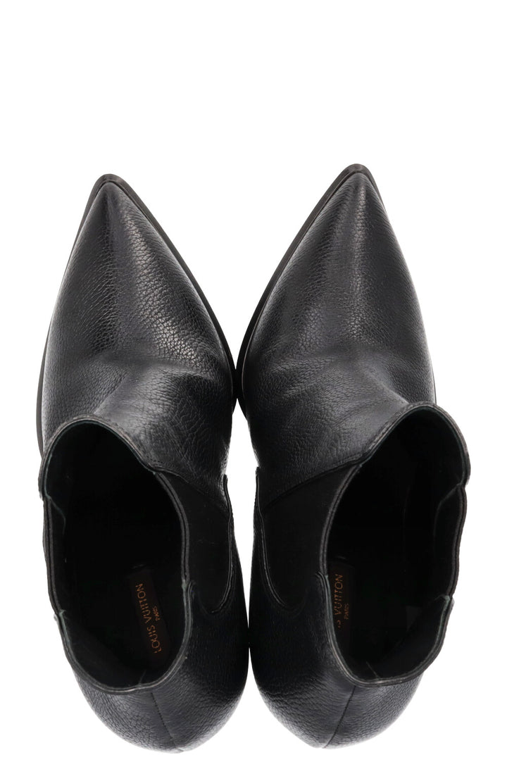 LOUIS VUITTON Ankle Boots Leather Black