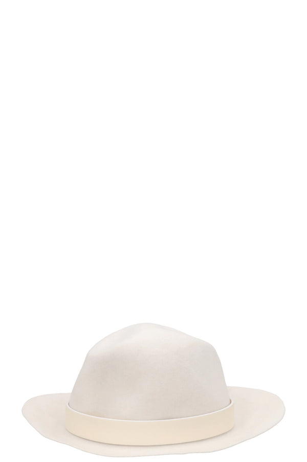 VALENTINO VLogo Hat Rabbit Hair Ivory