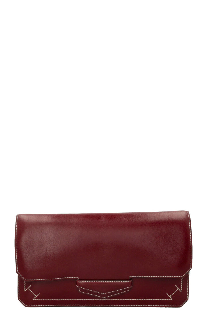 HERMÈS Faco Clutch Box Rouge H