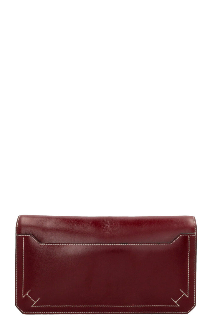 HERMÈS Faco Clutch Box Rouge H