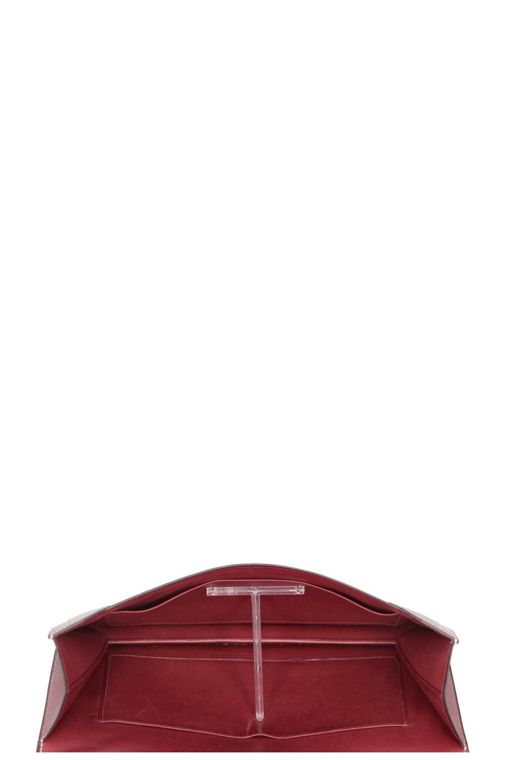 HERMÈS Faco Clutch Box Rouge H